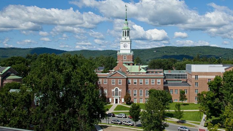 An aerial view of the Baker Tower.